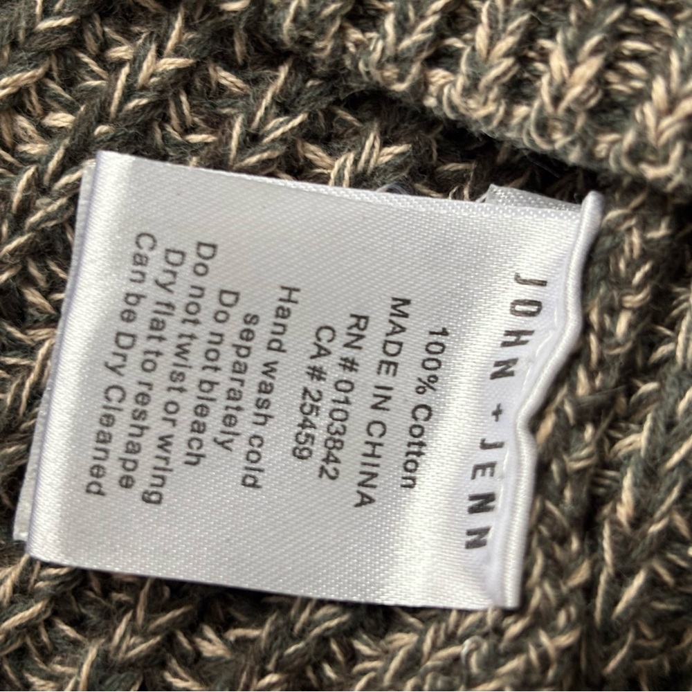 JOHN & JENN | Marled Cotton Cozy Relaxed Fit Grandpa Sweater Cardigan | Size S - Picture 7 of 8